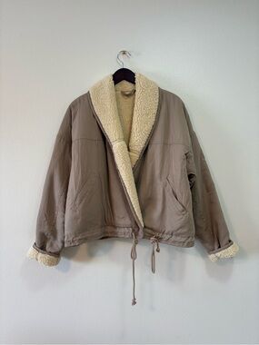 Free People Mix It Up Reversible Sherpa Jacket